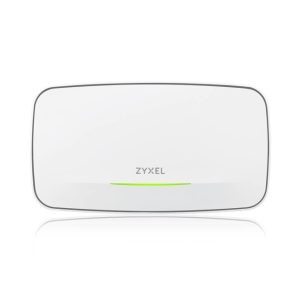 Imagen del punto de acceso inalámbrico blanco Zyxel WAX640S-6E con capacidad de 4800 Mbit/s y soporte para energía sobre Ethernet, SKU WAX640S-6E-EU0101F