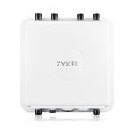 Zyxel WAX655E, punto de acceso WiFi 6 con velocidad de 4800 Mbit/s, color blanco y soporte para energía sobre Ethernet (PoE), SKU: WAX655E-EU0101F