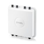 Zyxel WAX655E, punto de acceso WiFi 6 con velocidad de 4800 Mbit/s, color blanco y soporte para energía sobre Ethernet (PoE), SKU: WAX655E-EU0101F