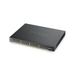 Switch gestionado Zyxel XGS1930-52HP con Gigabit Ethernet 10/100/1000, soporte PoE y color negro. SKU XGS1930-52HP-EU0101F.