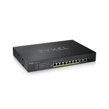 Zyxel XS1930-12HP-ZZ0101F switch gestionado L3 con 10G Ethernet y PoE, en color negro.