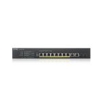 Zyxel XS1930-12HP-ZZ0101F switch gestionado L3 con 10G Ethernet y PoE, en color negro.