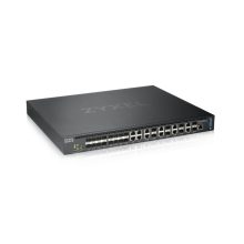 Switch negro Zyxel XS3800-28 con gestión L2+ y 10G Ethernet, SKU XS3800-28-ZZ0101F