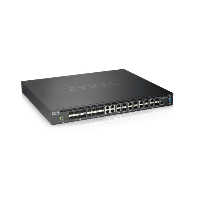 Zyxel XS3800-28 Switch Gestionado L2+ 10G Ethernet Negro Switch negro Zyxel XS3800-28 con gestión L2+ y 10G Ethernet, SKU XS3800-28-ZZ0101F